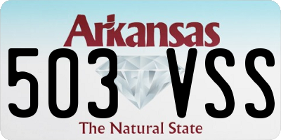 AR license plate 503VSS