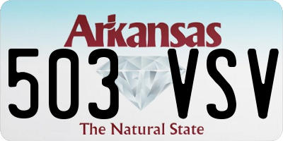AR license plate 503VSV