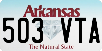 AR license plate 503VTA