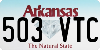 AR license plate 503VTC