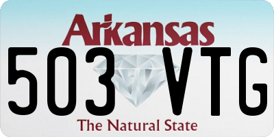 AR license plate 503VTG