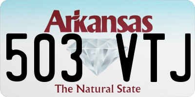 AR license plate 503VTJ