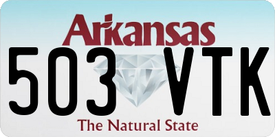 AR license plate 503VTK