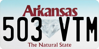 AR license plate 503VTM