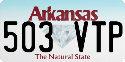 AR license plate 503VTP