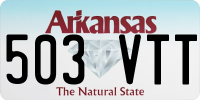 AR license plate 503VTT