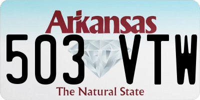 AR license plate 503VTW