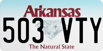 AR license plate 503VTY