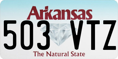 AR license plate 503VTZ