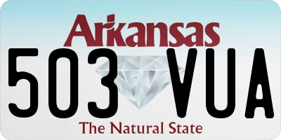 AR license plate 503VUA