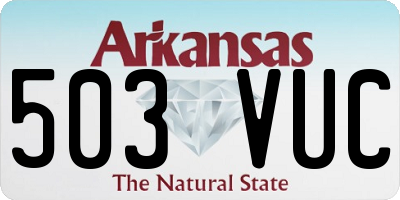AR license plate 503VUC