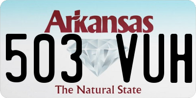 AR license plate 503VUH