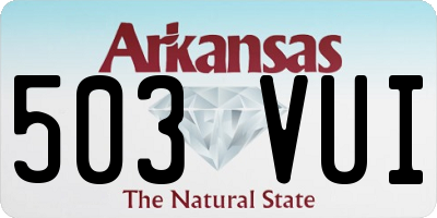 AR license plate 503VUI