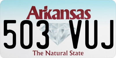 AR license plate 503VUJ