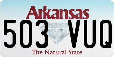 AR license plate 503VUQ