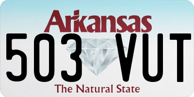 AR license plate 503VUT