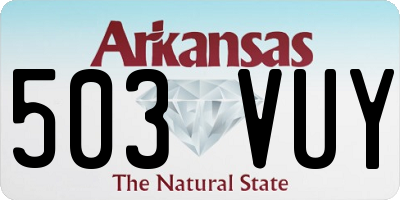 AR license plate 503VUY
