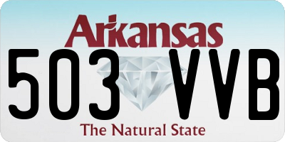 AR license plate 503VVB