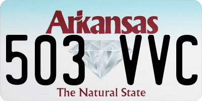 AR license plate 503VVC
