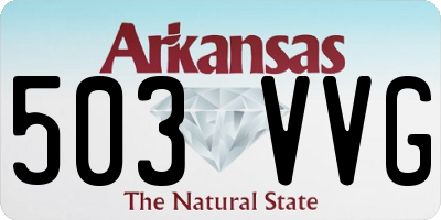 AR license plate 503VVG