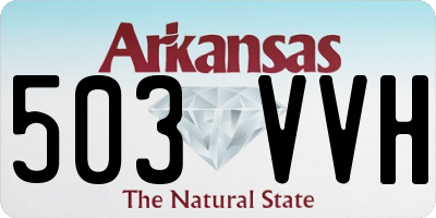 AR license plate 503VVH