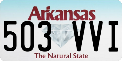 AR license plate 503VVI