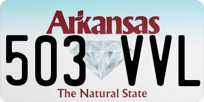 AR license plate 503VVL