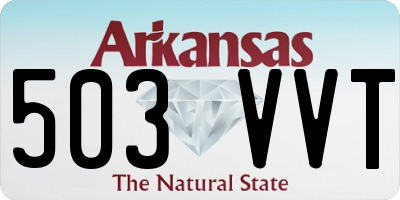 AR license plate 503VVT