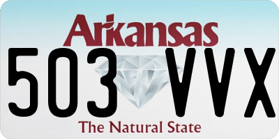 AR license plate 503VVX