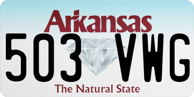 AR license plate 503VWG