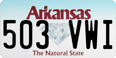 AR license plate 503VWI
