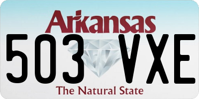 AR license plate 503VXE