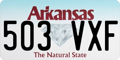 AR license plate 503VXF