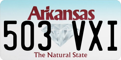 AR license plate 503VXI