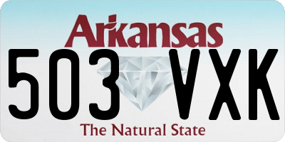 AR license plate 503VXK
