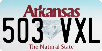 AR license plate 503VXL