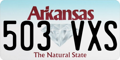 AR license plate 503VXS