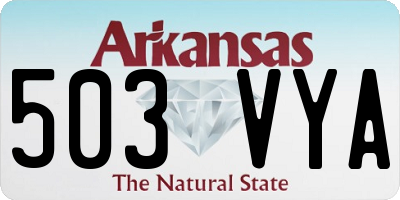 AR license plate 503VYA