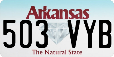 AR license plate 503VYB