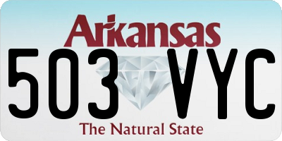 AR license plate 503VYC