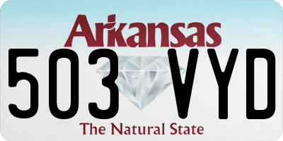AR license plate 503VYD