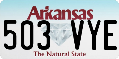 AR license plate 503VYE