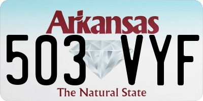 AR license plate 503VYF