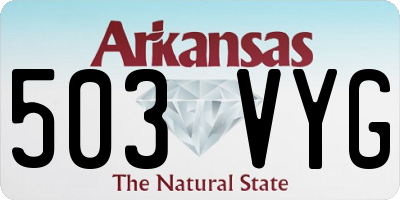 AR license plate 503VYG
