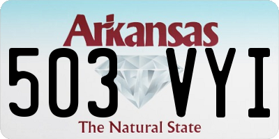 AR license plate 503VYI