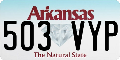 AR license plate 503VYP