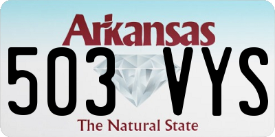 AR license plate 503VYS