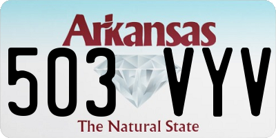 AR license plate 503VYV