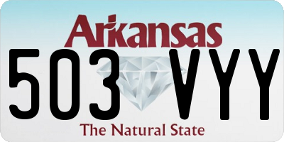AR license plate 503VYY