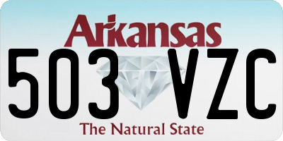 AR license plate 503VZC